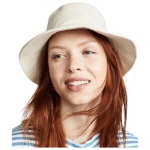 Madewell cream short-brimmed bucket hat